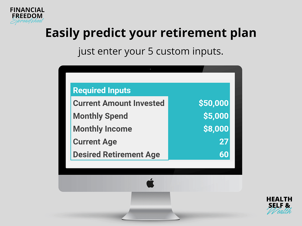 Financial Freedom Spreadsheet - Health Self And Wealth