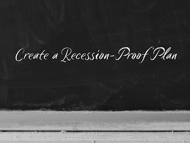 how to prepare for a recession at health self and wealth. create a recession proof plan at healthselfandwealth.com.